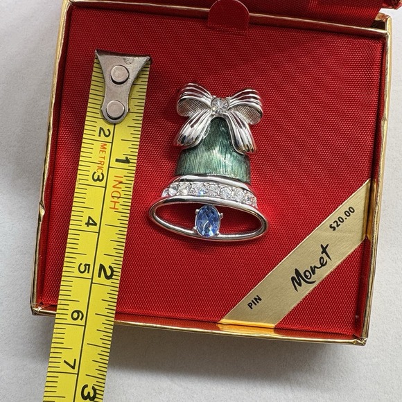 Monet Holiday Bell Pin - Picture 4 of 7